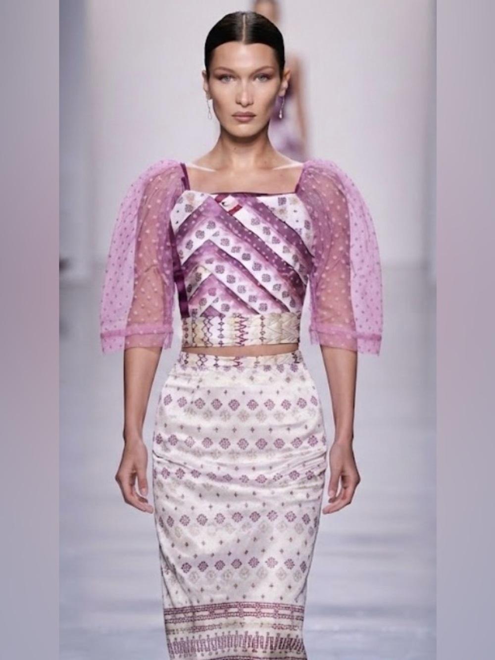 Thai Silk blouse and skirt custom designed for special occasions. Small. NWT